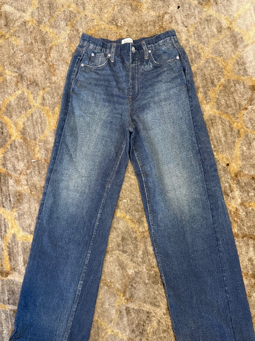 rag & bone Miramar Cotton Terry Wide-Leg Track Pant Jeans
